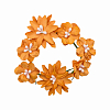 YX15-144 Бумажные цветы 'Хризантемы', d 3 см/5 см, упак./10 шт., Astra&Craft оранжевый