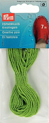 Эспадрильи Prym 932607 Декоративная нить для эспадрилей, зеленый, 7 м, Prym