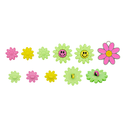 Весна, цветы Пуговицы-фигурки 'Веселые цветы' пластик, 13шт/упак, Dress It Up