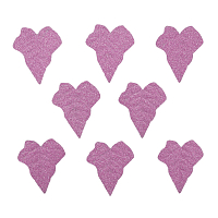 YX15-118 Бумажные листья с блестками, 4,5*4 см, упак./8 шт., Astra&Craft (фиолетовый)