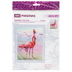 РТ-0012 Набор для вышивания Риолис 'Фламинго', 30*40 см