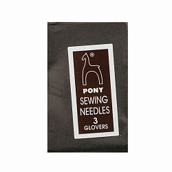 Pony 18153 Иглы ручные для кожи Leather № 3, 25шт, PONY