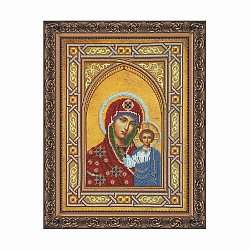 АВ-074 Набор для вышивания бисером 'Абрис Арт' 'Богородица казанская', 28,5*38,5 см