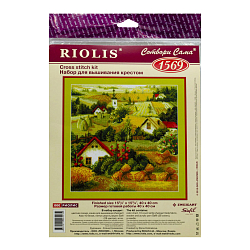 1569 Набор для вышивания Риолис 'Сербский пейзаж' 40*40 см
