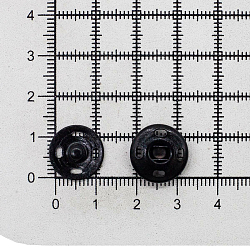 0300-5100 Кнопка пришивная PBM-3 мет. 14мм, черный (24шт)