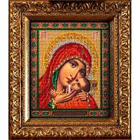 В183 Набор для вышивания бисером 'Кроше' 'Богородица Касперовская',19x23 см