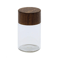 AR1326 Бутылочка стеклянная с деревянной крышечкой 2,4*4см, 2шт/упак