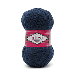 Пряжа ALIZE 'Superwash Comfort Socks' 100гр. 420м. (75% SW шерсть, 25% полиамид) (846 темно-синий)