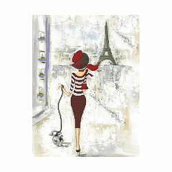 БН-3161 Набор для вышивания бисером Hobby&Pro 'Прогулка по Парижу', 30*40 см
