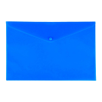 LAMARK425 Конверт на кнопке Lamark, А4, 0,18 мм, глянцевый, синий