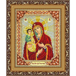 Б1016 Набор для вышивания бисером 'Паутинка' 'Пресвятая Богородица Троеручица', 20*25 см