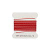 XQ180 Шелковый шнур 0,6мм, 2м, с иглой, Astra&Craft красный