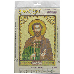 ACK-083 Схема для вышивки иконы бисером на натуральном художественном холсте 'Святой Богдан' 17*23см