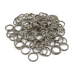 Кольцо для ключей 20мм (25*25мм, d-2,5мм) металл, никель