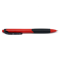 LAMARK641 Авт/ручка шар. Eye красный корпус с рез.держателем синяя 0,7 мм