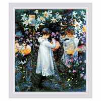 2053 Набор для вышивания Риолис 'Гвоздика, лилия, лилия, роза' по мотивам картины Д. С. Сарджента' 30*35 см