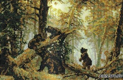 536 Набор для вышивания Riolis И. Шишкин 'Утро в сосновом лесу', 38*26 см