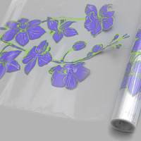 Пленка 'Орхидея' прозрачная, ярко-сиреневая, 70см*9,14м +/- 5%