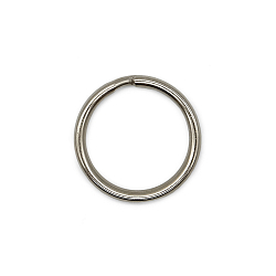 Кольца разные Кольцо для ключей 25мм (32*32мм, d-3,5мм) металл, никель