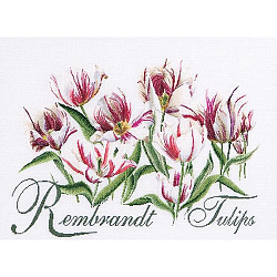 447 Набор для вышивания Gouverneur 'Тюльпаны Рембрандт', лён, 59*43 см