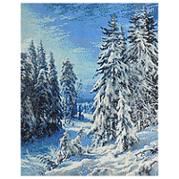 Алмазная мозаика 'Зимняя ночь' , 40*50см, Cristyle 450059