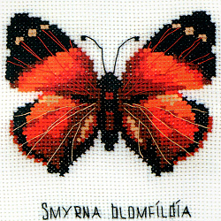 НВ-094 Набор для вышивания Riolis 'Бабочка Нимфалида', 13*13 см