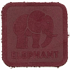 5003 Термоаппликация из замши Elephant 3,69*3,72см, 100% кожа 59 бордовый