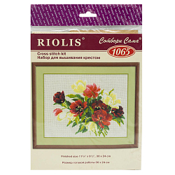 1065 Набор для вышивания Риолис 'Тюльпаны', 30*24 см
