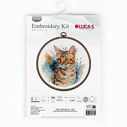 BC210 Набор для вышивания 'Бенгальская Кошка' 16*16см, Luca-S