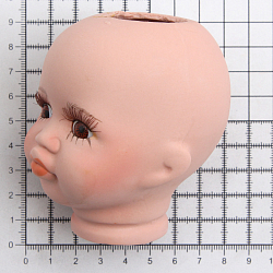 27034 Фарфоровая заготовка №3 'Голова для малыша': 6см*6,5см гл.-карие