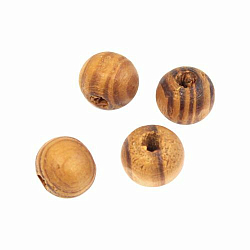 WDB0019 Бусины деревянные, кофейные, круглые, 9*10мм, 11гр, 30шт/упак, Astra&Craft