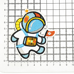 Термоаппликация 'Космонавт с красным флагом', 7,5*8см, Hobby&Pro