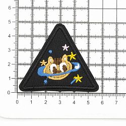 Термоаппликация треугольник 'Планета-кот', 5,7*4,9см, Hobby&Pro
