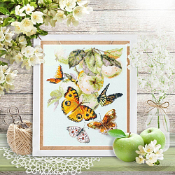 130-052 Набор для вышивания Чудесная игла 'Бабочки на яблоне'21х27см
