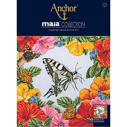 5678000-01225 Набор для вышивания MAIA 'Весенние бабочки' 30*30см