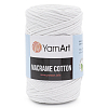 Пряжа YarnArt 'Macrame Cotton' 250гр 225м (80% хлопок, 20% полиэстер) 751 белый