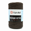Пряжа YarnArt 'Macrame Cotton' 250гр 225м (80% хлопок, 20% полиэстер) 769 темный шоколад