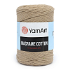 Пряжа YarnArt 'Macrame Cotton' 250гр 225м (80% хлопок, 20% полиэстер) 768 пыльный беж