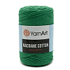 Пряжа YarnArt 'Macrame Cotton' 250гр 225м (80% хлопок, 20% полиэстер) 759 изумрудный