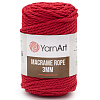 Пряжа YarnArt 'Macrame Rope 3мм' 250гр 63м (60% хлопок, 40% вискоза и полиэстер) 773 красный