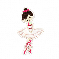 Термоаппликация 'Балерина', нежно-розовая 4,8*8,5см, Hobby&Pro
