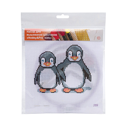 269 Набор для вышивания Hobby & Pro Kids 'Пингвинчики' 19*18см