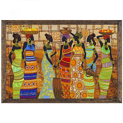 ДК1038 Набор для вышивания бисером 'Нова Слобода' 'Африканские красавицы', 76x50 см