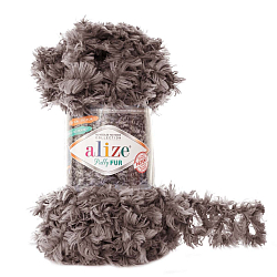 Пряжа Alize 'Puffy Fur' 100гр. 6м. (100% полиэстер) (6105 капучино)