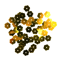 Пайетки 'цветочки', 10 мм, упак./10 гр., Astra&Craft (A1 золото)