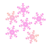 Пайетки 'снежинки', 24 мм, упак./10 гр., Astra&Craft 119 розовый прозрачный с эффектом AB