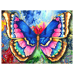 АЖ-1130 Картина стразами 'Рисунок бабочки' 40*30см