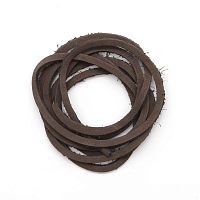 Шнур из натуральной кожи 3мм*1м, дизайн №301, 100% кожа (42 темно-коричневый)