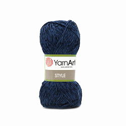 Пряжа YarnArt 'Style' 50гр 185м (67% хлопок, 33% вискоза) (670 темно-синий)