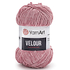 Пряжа YarnArt 'Velour' 100г 170м (100% микрополиэстер) 862 пыльно-розовый